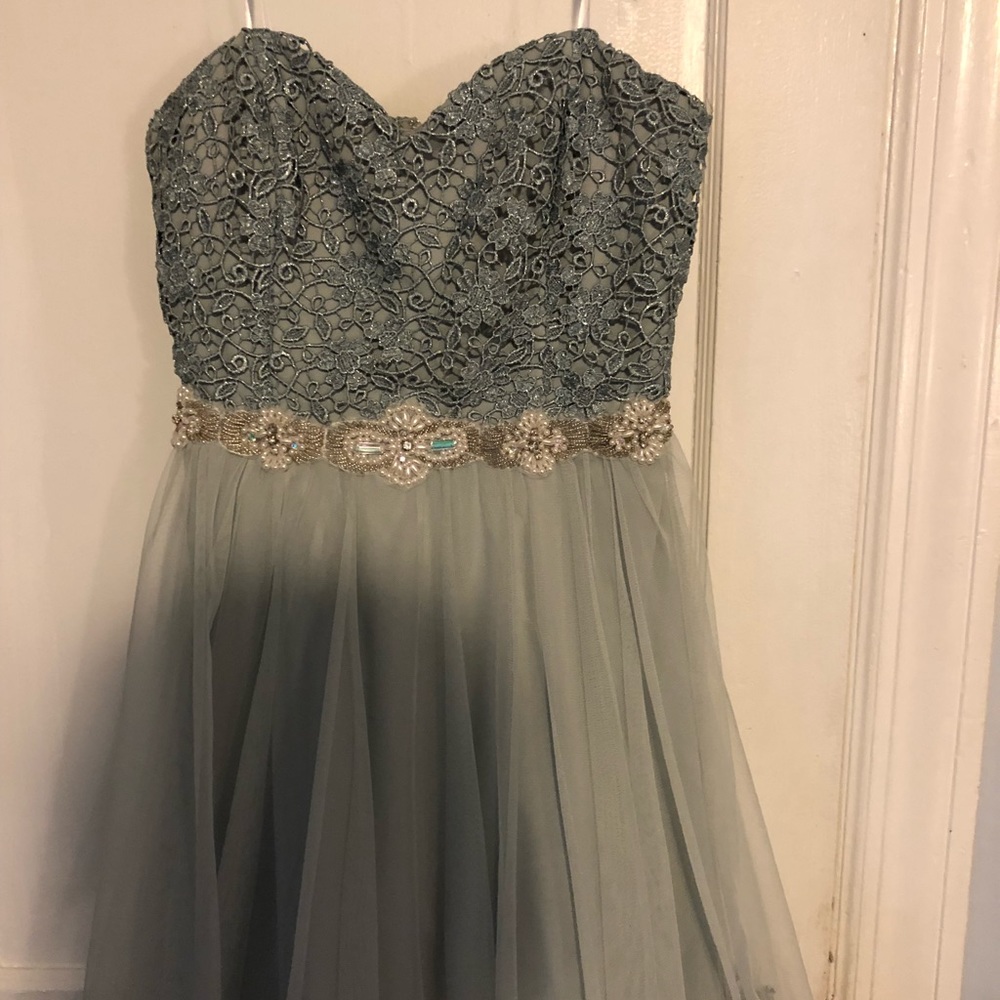 lace teal prom dress never worn
